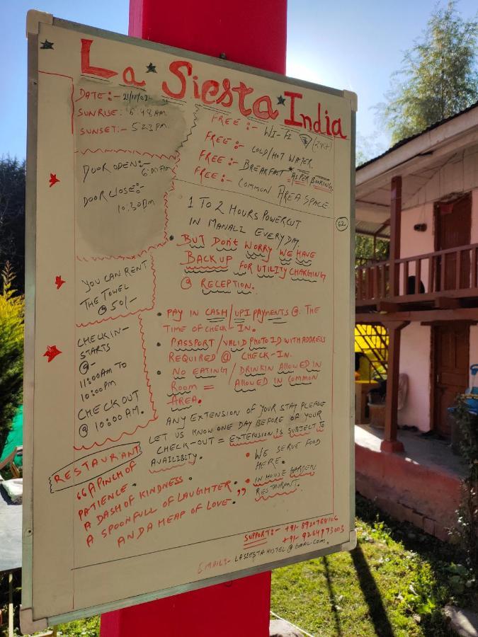 La Siesta India Manali Albergue Exterior foto